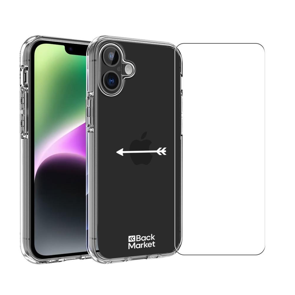 Coque Backgrade iPhone 17 et écran de protection - Plastique 60% recyclé - Transparent