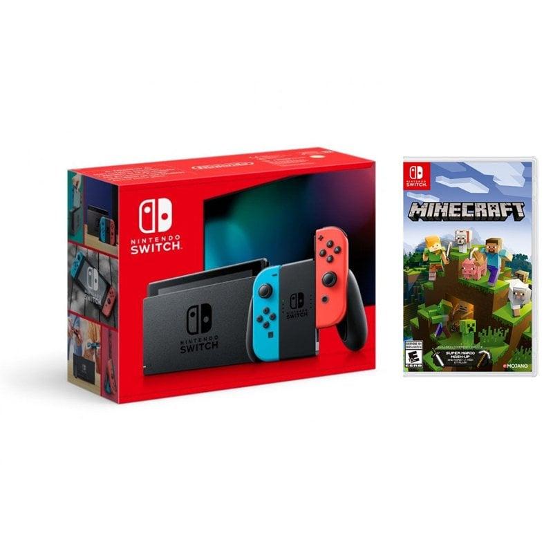 Switch 32GB - Bleu - Edition limitée Standard + Minecraft