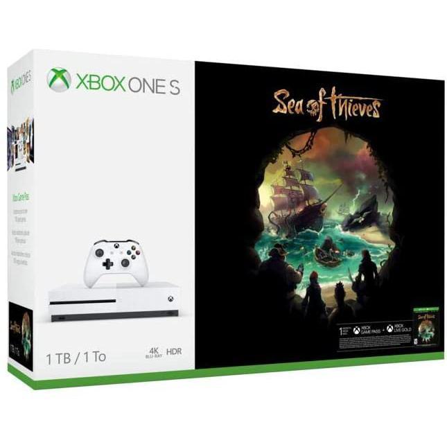 Xbox One S 1000GB - Blanc + Sea of ​​Thieves