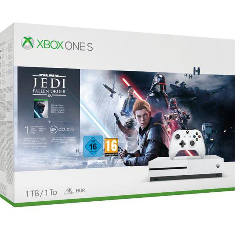 Xbox One S 1000GB - Blanc + Star Wars: Jedi Fallen Order