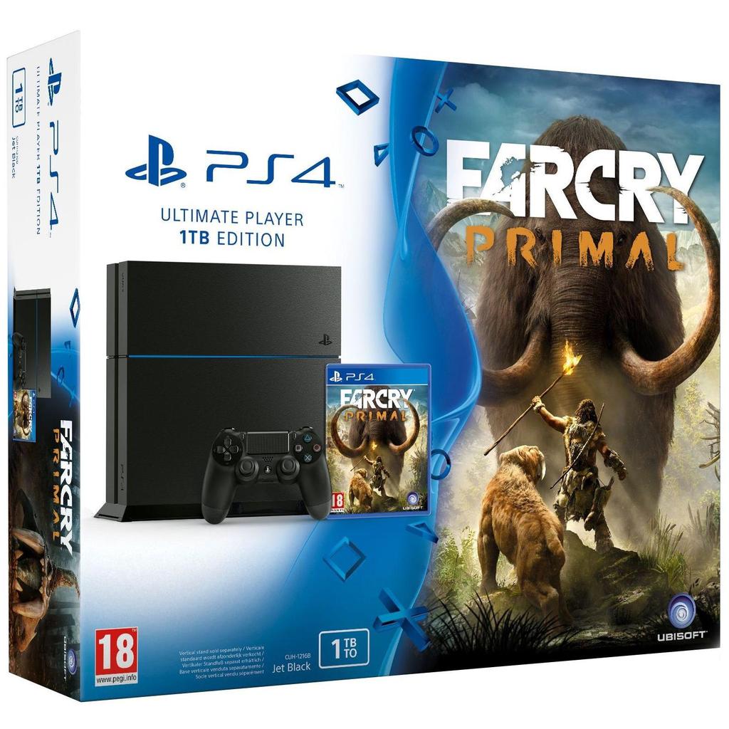 PlayStation 4 1000GB - Noir + Far Cry Primal