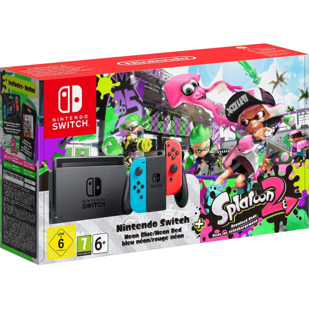 Switch 32GB - Noir + Splatoon 2