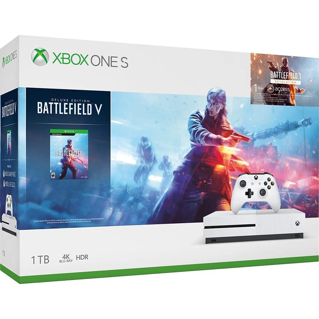 Xbox One S 1000GB - Blanc + Battlefield V