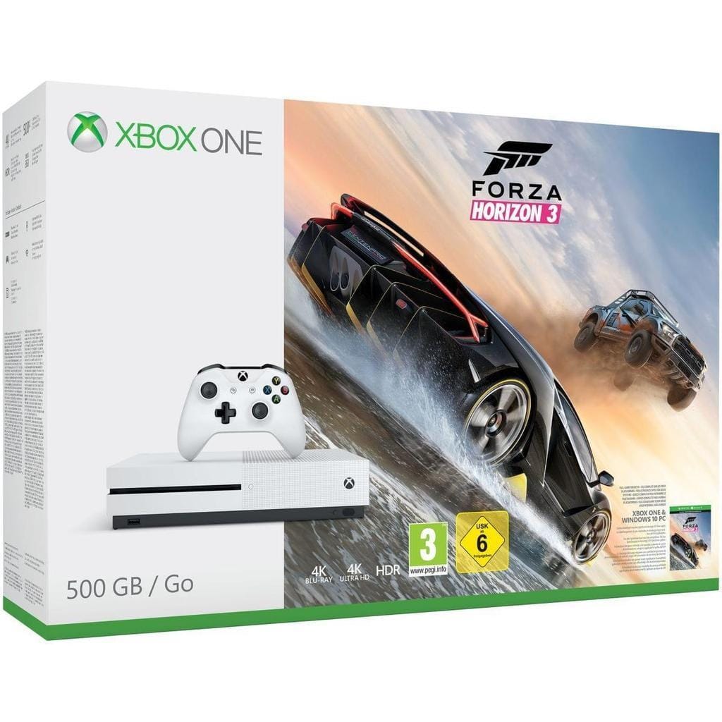 Xbox One S 500GB - Blanc + Forza Horizon 3