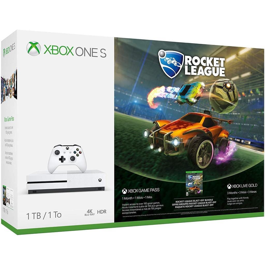 Xbox One S 1000GB - Blanc + Rocket League