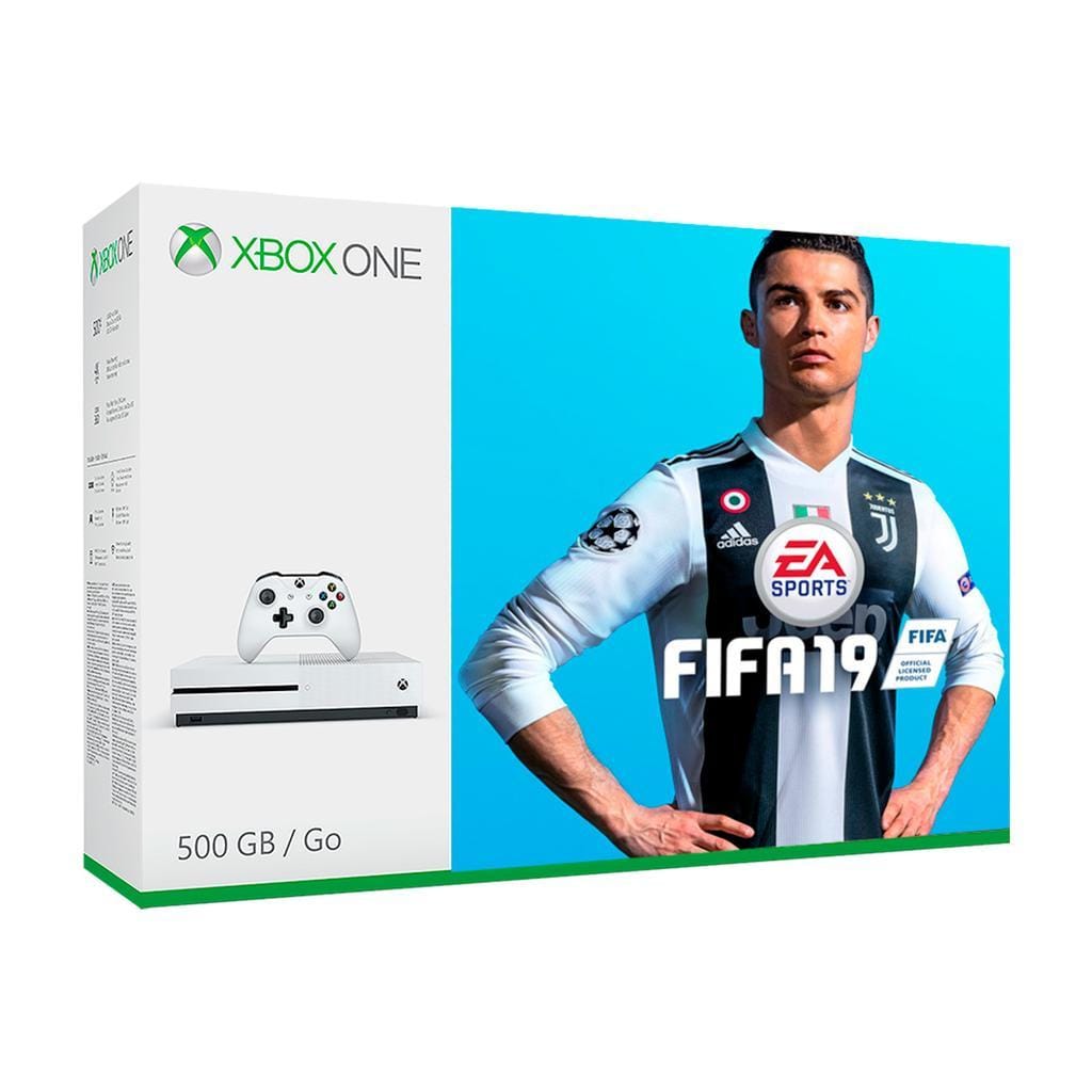 Xbox One S 500GB - Blanc + FIFA 19