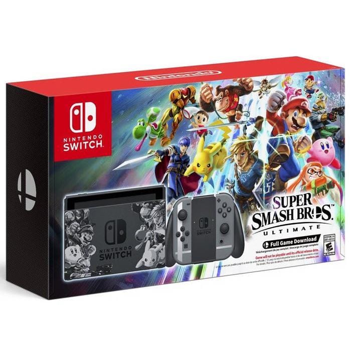 Switch 32GB - Gris - Edition limitée Super Smash Bros Ultimate + Super Smash Bros Ultimate