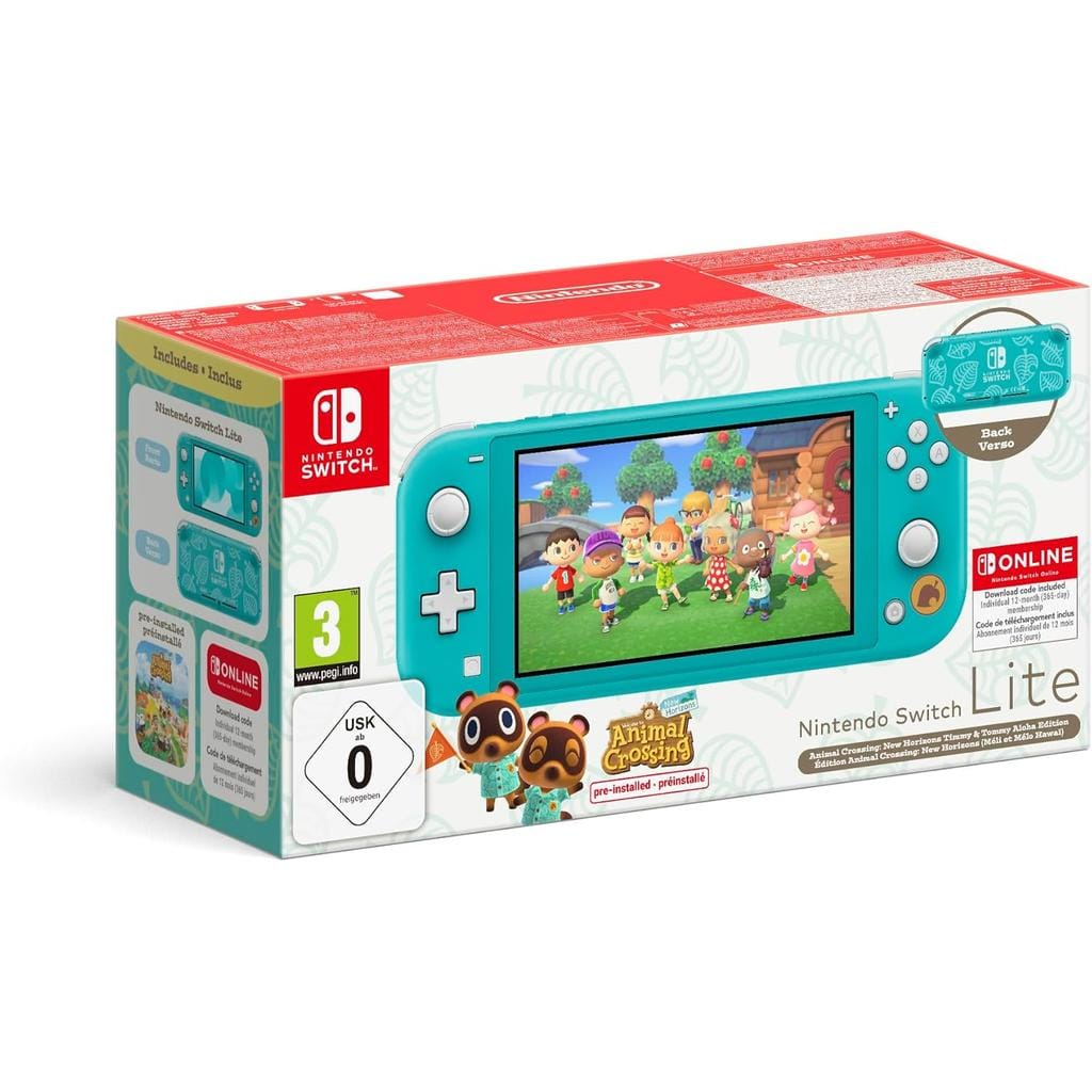 Switch Lite 32GB - Bleu - Edition limitée Animal Crossing