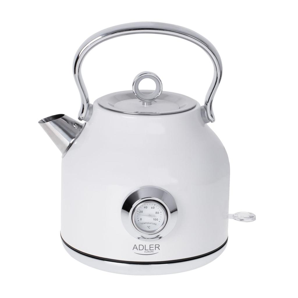 Adler AD 1346 Bouilloire électrique blanc avec thermomètre 1,7L STRIX Blanc L - Bouilloire électrique