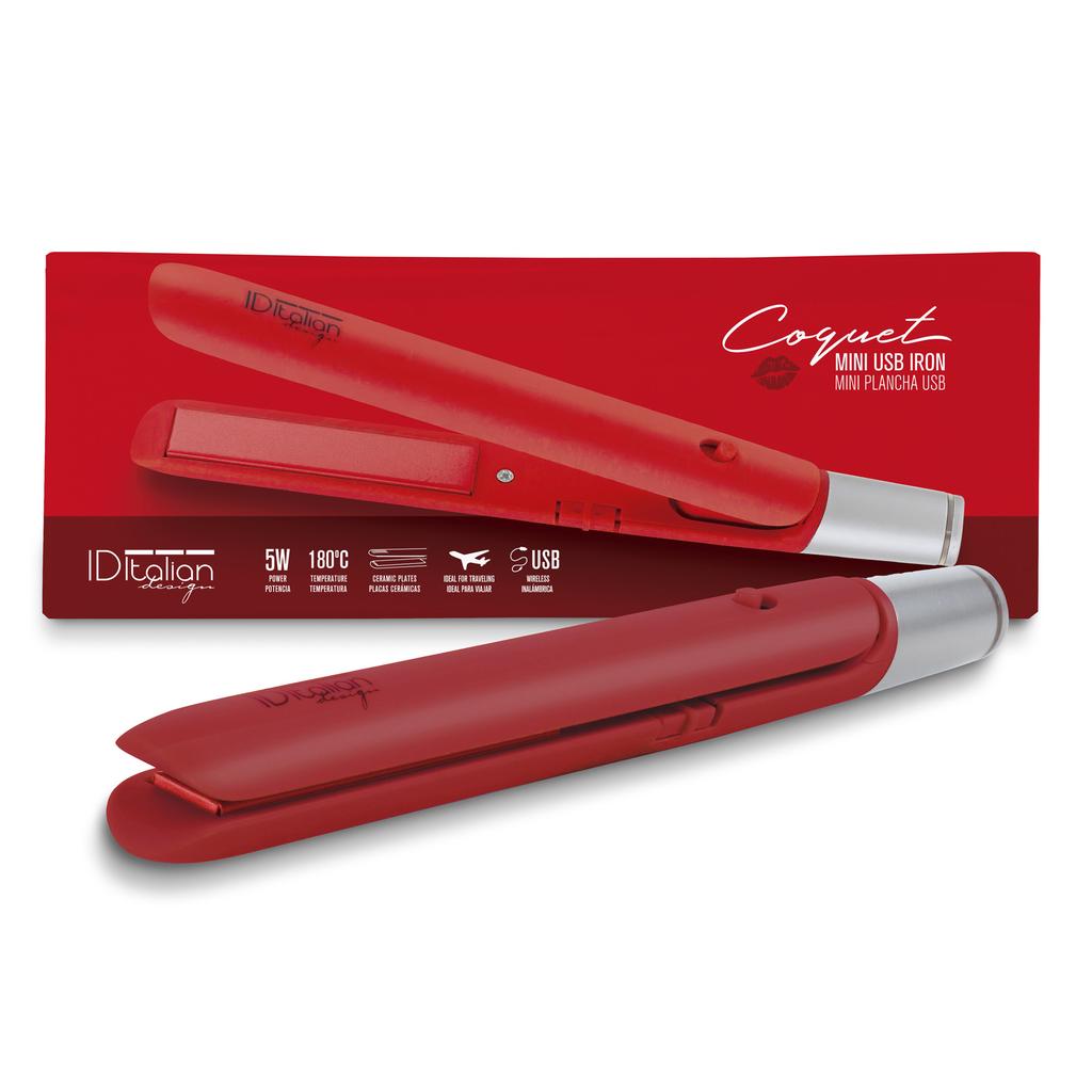 Lisseur Italian Design MINUSB - Rouge