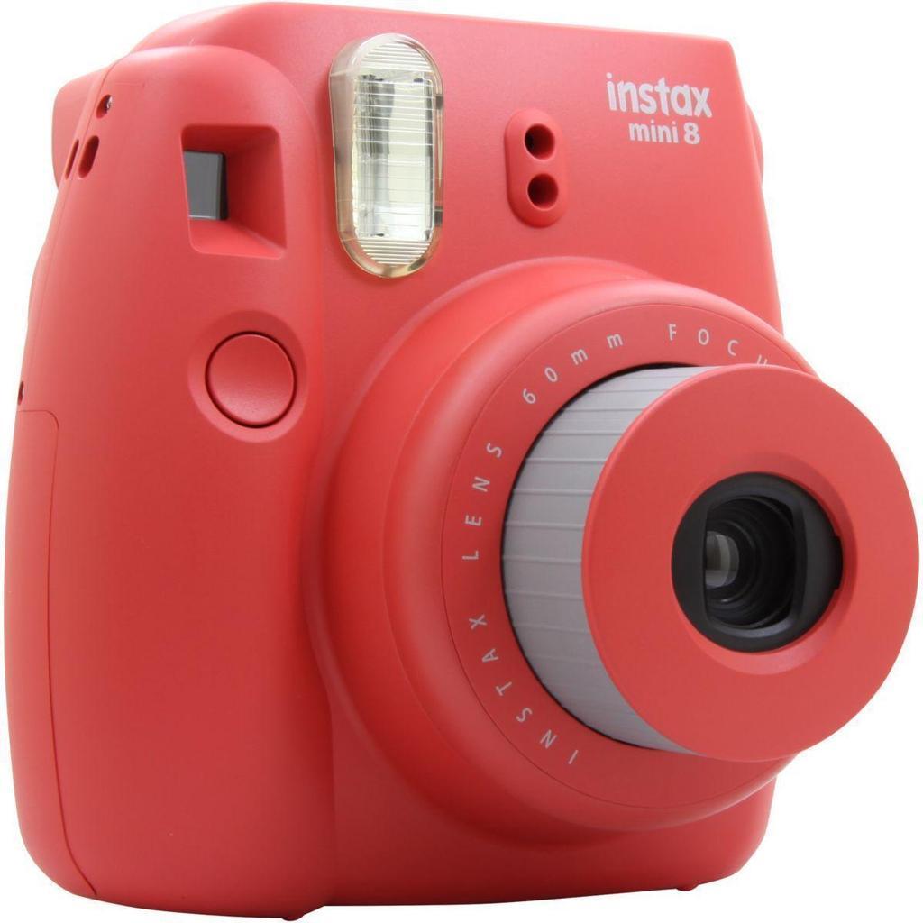 Instantané Instax Mini 8 - Rouge + Fujifilm Fujifilm Instax Lens 60 mm f/12.7 f/12.7