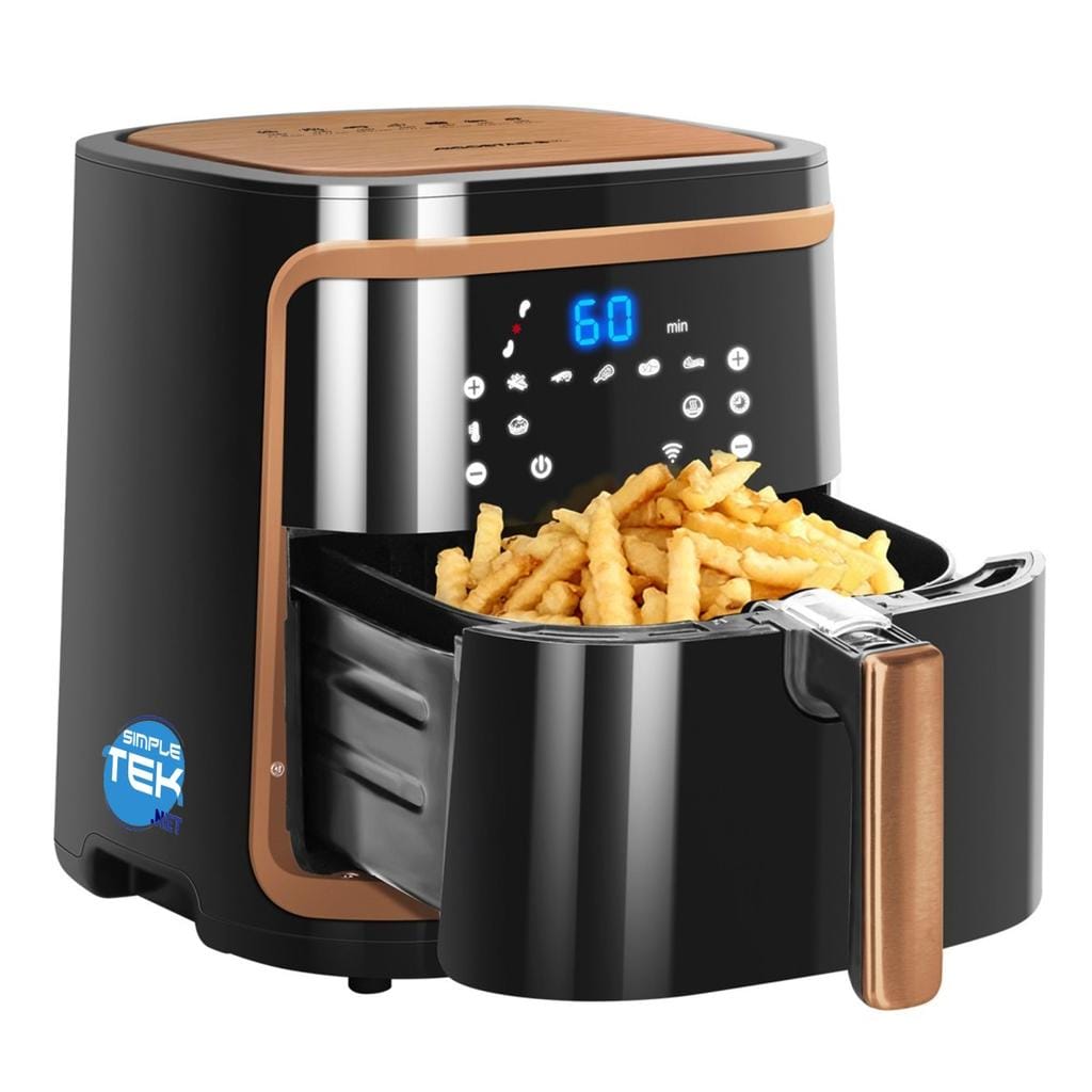 Aigostar Air Fryer Pro Smart Cube Pro Air Fryer, Wi-Fi, 7 Presets, 80-200°C, 60 min timer