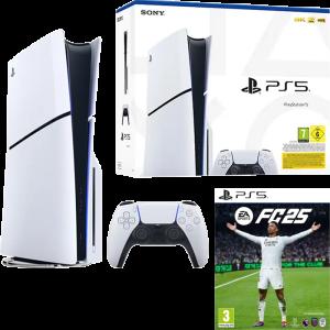 PlayStation 5 Slim 1000GB - Blanc + EA FIFA 25