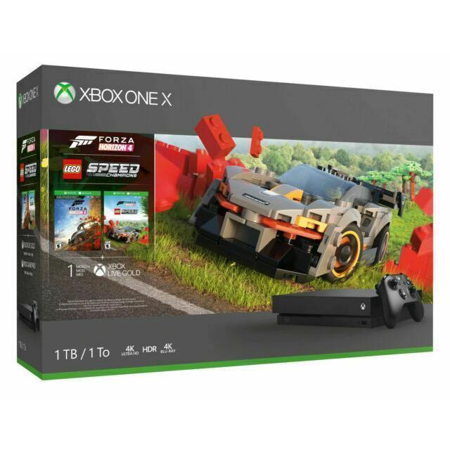 Xbox One X 1000GB - Noir + Forza Horizon 4 + LEGO Speed Champions