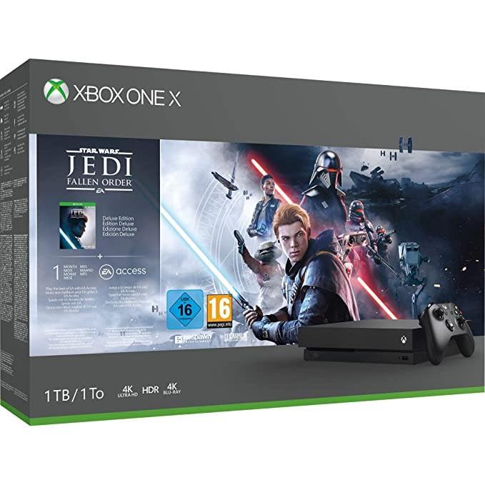Xbox One X 1000GB - Noir + Star Wars: Jedi Fallen Order