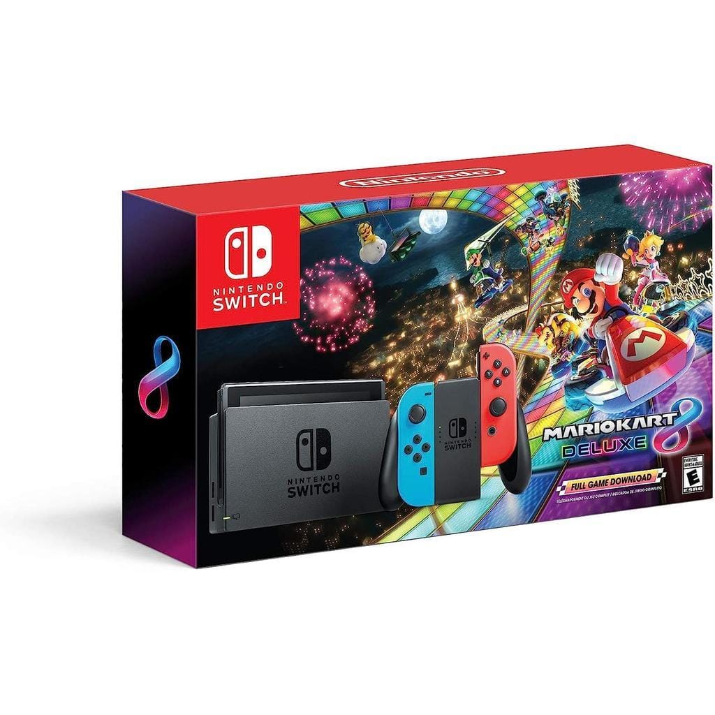 Switch 32GB - Noir + Mario Kart 8 Deluxe