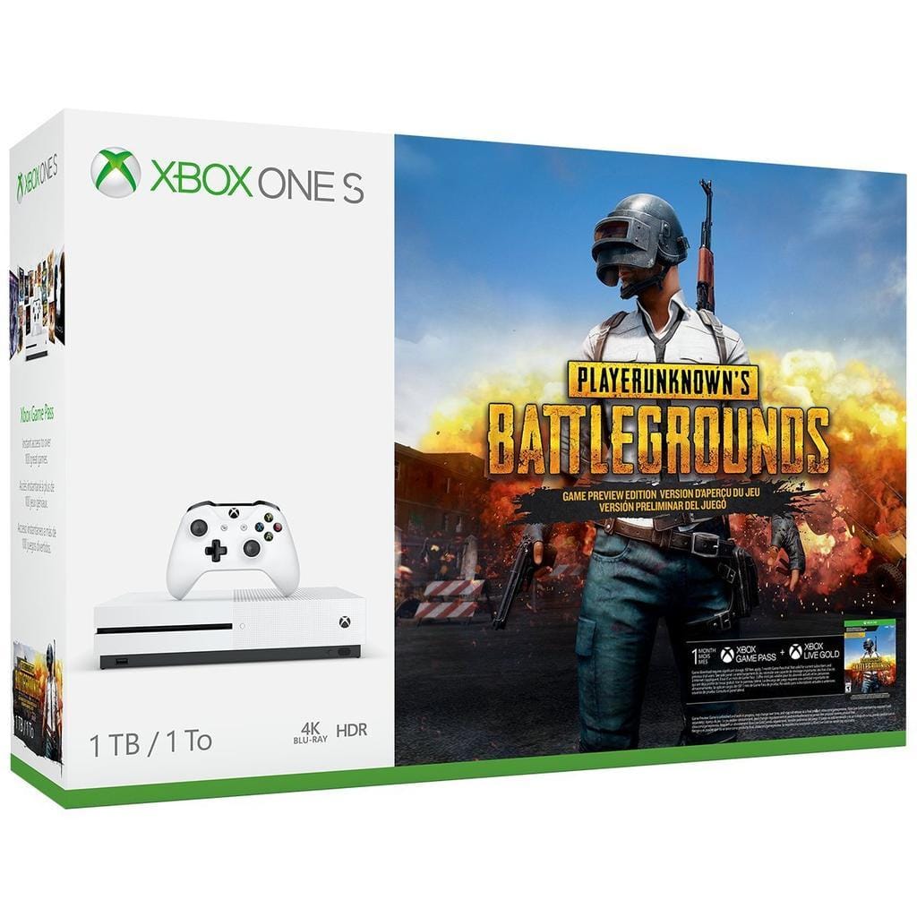 Xbox One S 1000GB - Blanc + Player Unknown's Battlegrounds