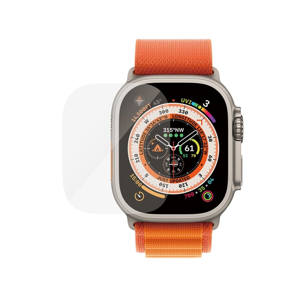 Écran de protection Apple Watch Ultra - 49 mm - Plastique - Noir
