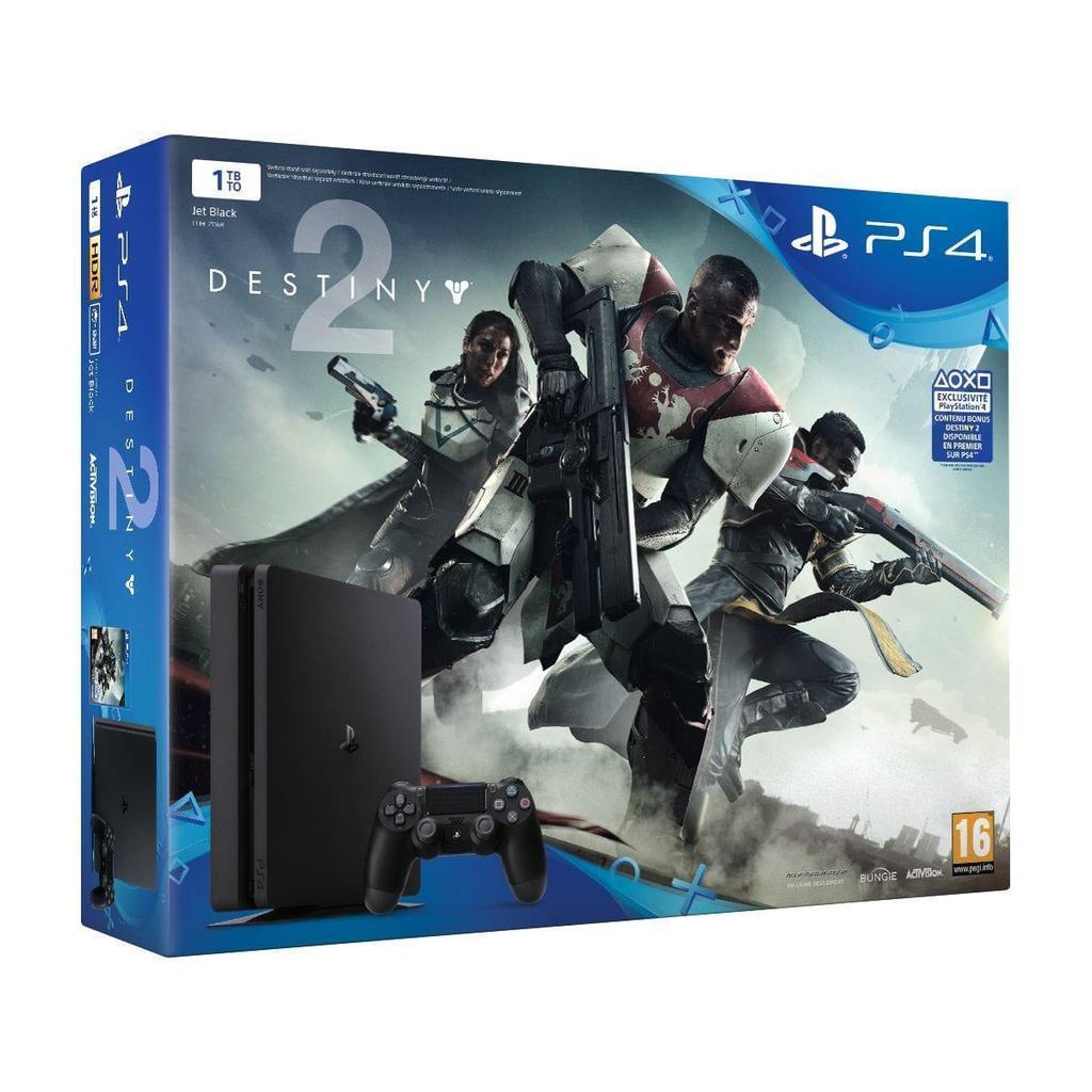PlayStation 4 Slim 1000GB - Noir + Destiny 2: The Taken King