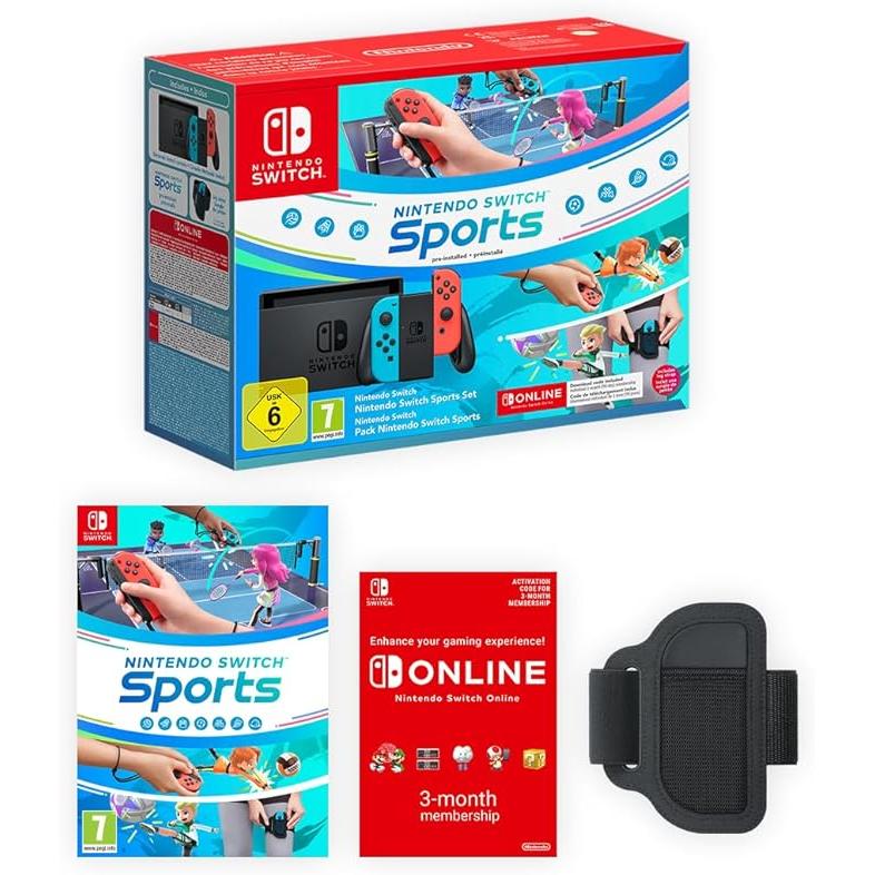 Switch 32GB - Noir + Nintendo Switch Sports