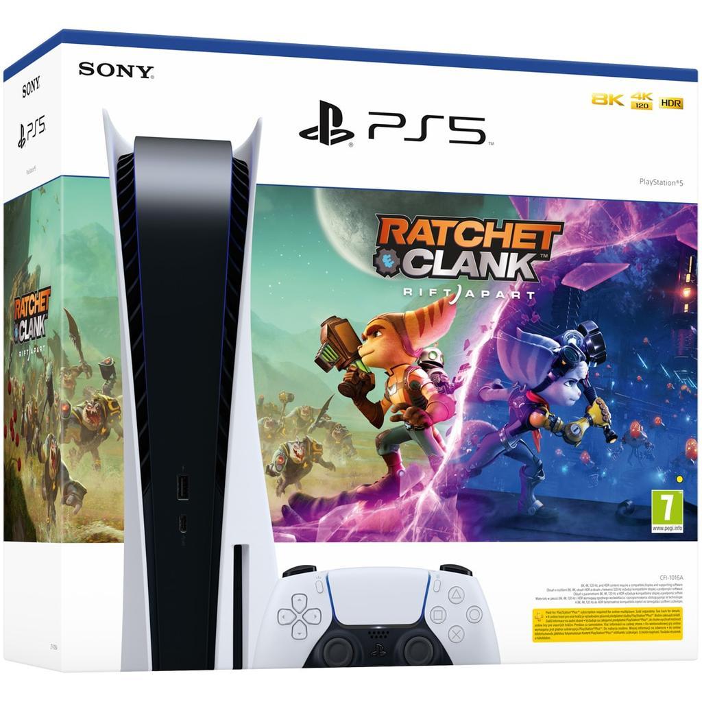 PlayStation 5 825GB - Blanc + Ratchet & Clank: Rift Apart