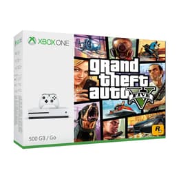 Xbox One S 500GB - Blanc + Grand Theft Auto V