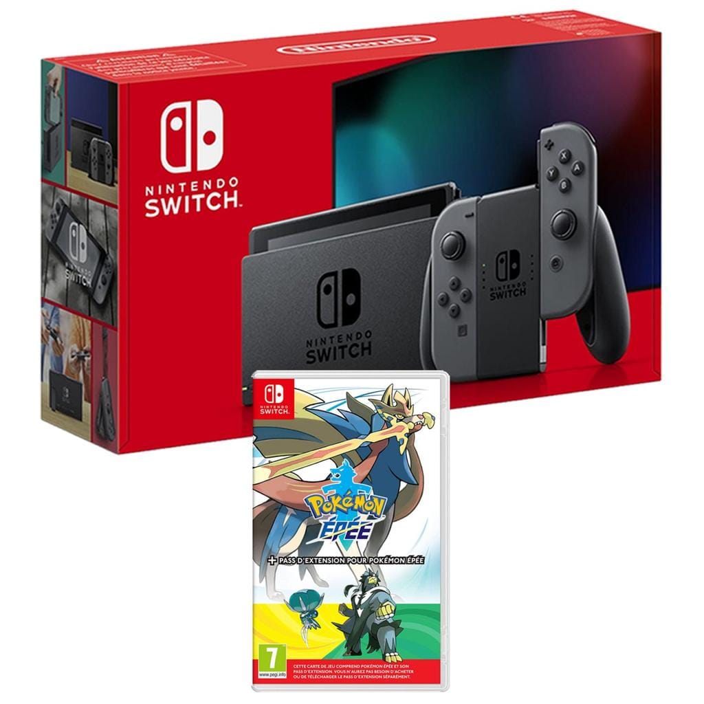Switch 32GB - Gris - Edition limitée Standard + Zelda Breath Of The Wild